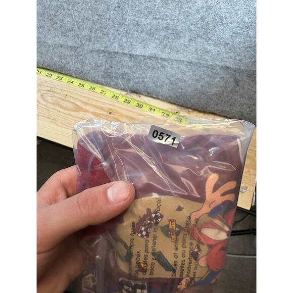 VINTAGE 90s NASCAR Racing Yosemite Sam Sweatshirt Toddler 2T Red Looney Tunes - Picture 7 of 7